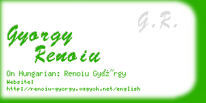 gyorgy renoiu business card